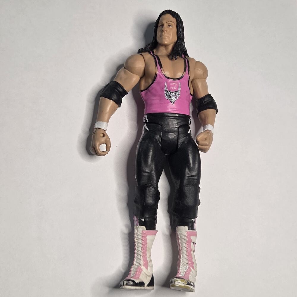 2011 WWE Bret The Hit man Heart Mattel Basic Series SUMMERSLAM WRESTLING FIGURE
